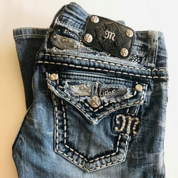 Miss Me Denim - Miss Me bling boot jeans 26 Buckle